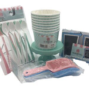 Ice Cream or Dessert Bar Discontinued Accessories Lot of Seven Pastel Colors